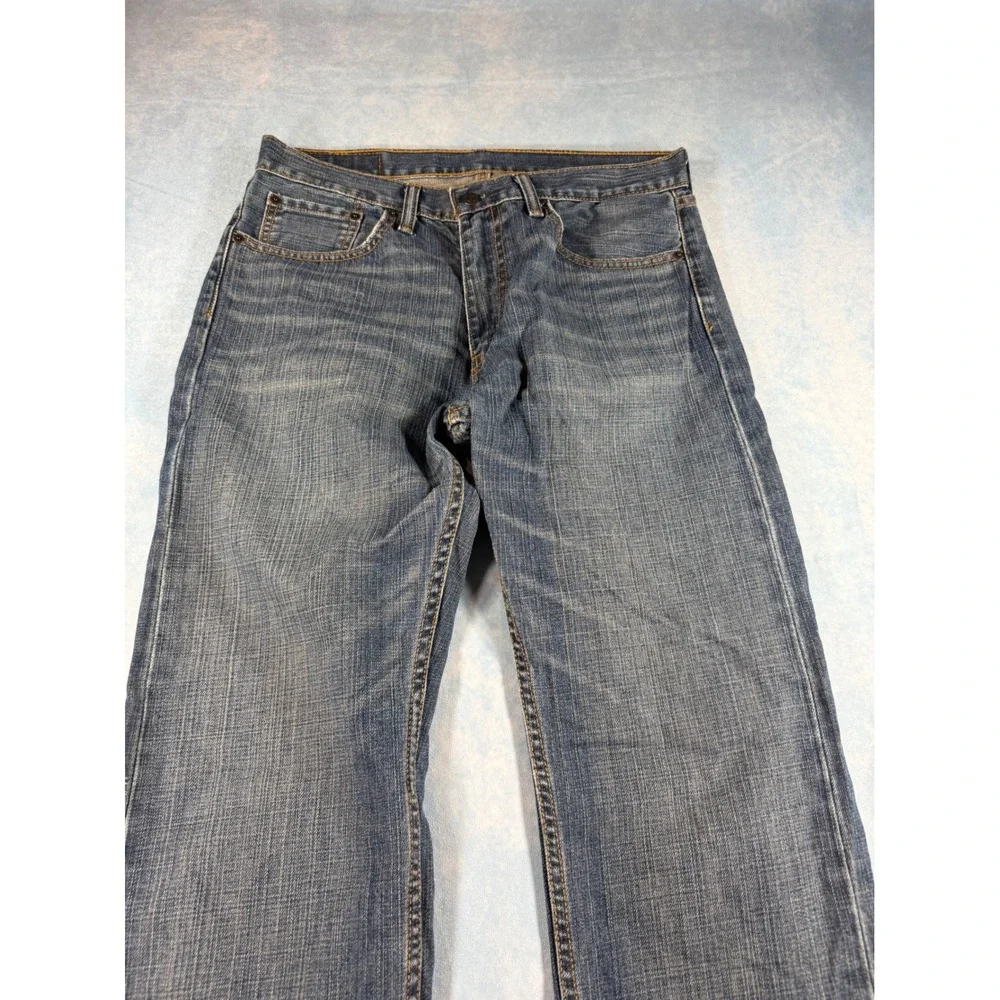 Levi's 505 Straight Leg Jeans Mens 32x34 Blue Good Medium Wash Denim